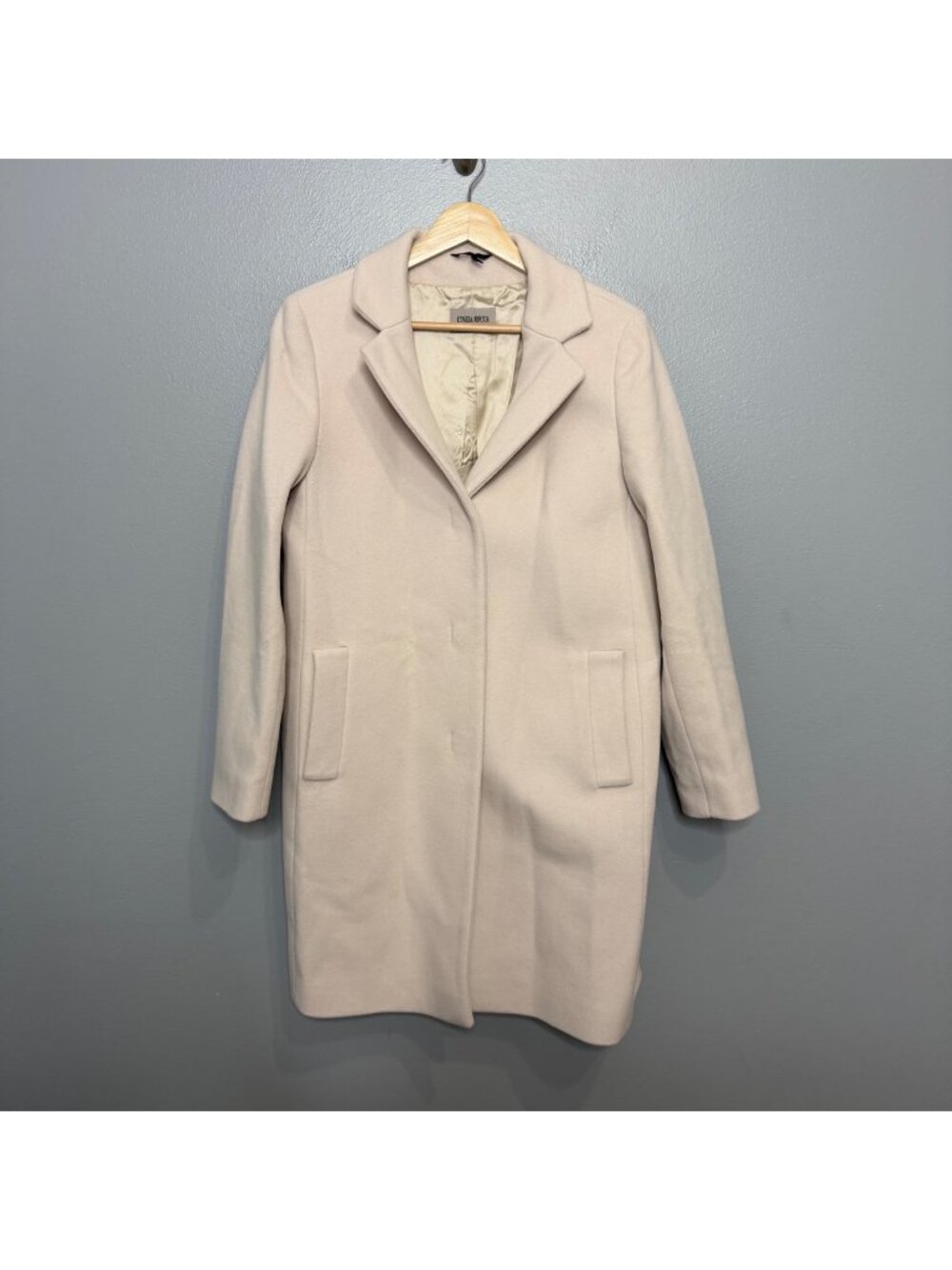 CINZIA ROCCA icons cashmere & wool blend coat in ivory size US 6